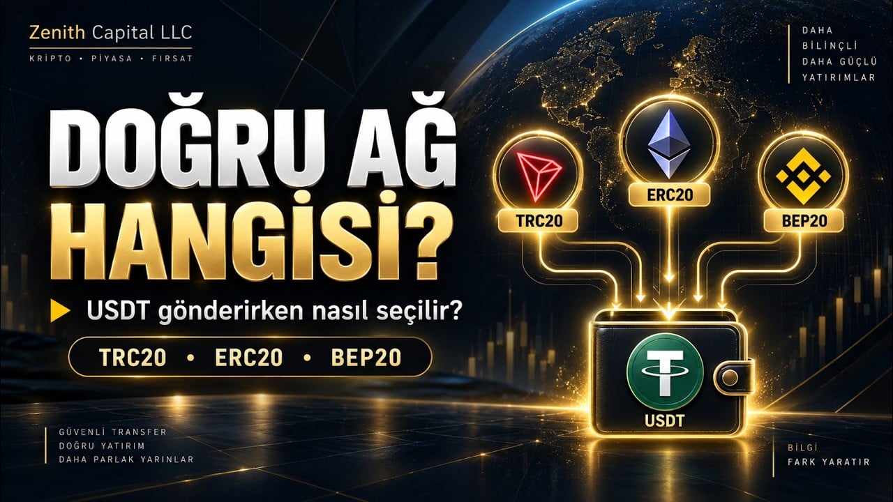 USDT gönderirken doğru ağ nasıl seçilir? TRC20, ERC20, BEP20