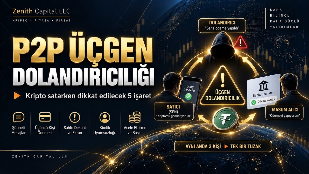 P2P üçgen dolandırıcılığı: Kripto satarken dikkat edilecek 5 işaret